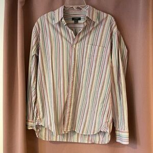 J Crew Multicolor Striped Men's Shirt